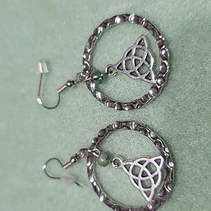 Silver dangle earrings